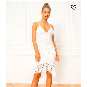 Superdown Tina Midi Ruffle Dress